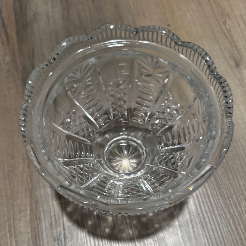Vintage lead crystal bowl